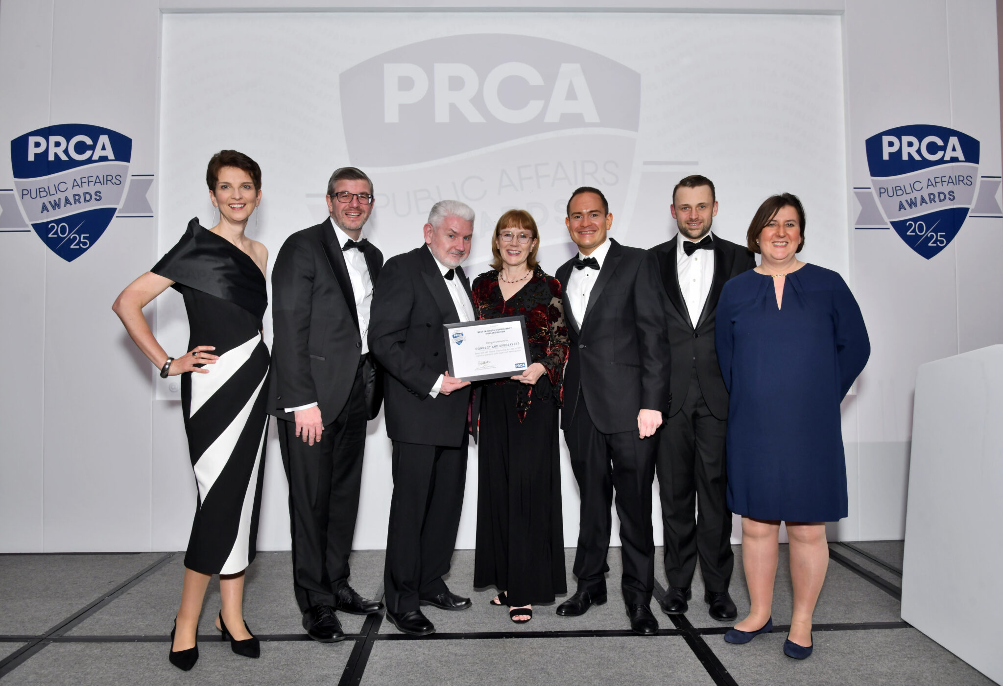 Members of Specsavers and its public affairs agency Connect honoured.