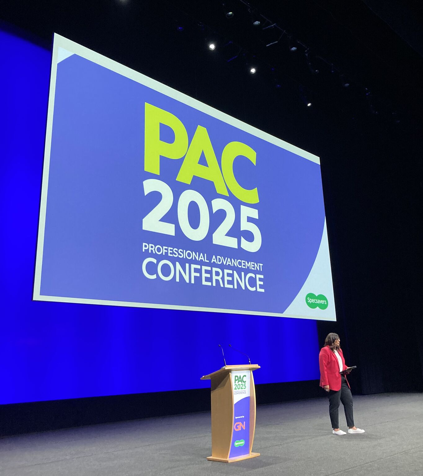 Audiologist Sonam Sehemby at Specsavers Professional Advancement Conference 2025,
