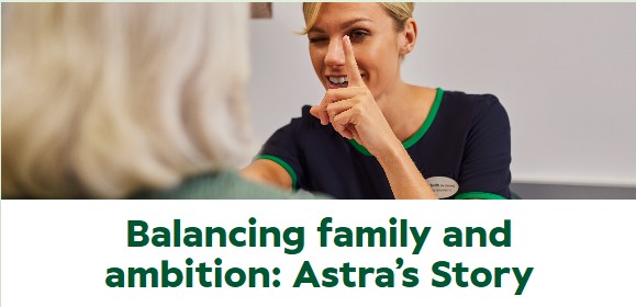 Balancing family and ambition: Astra's story