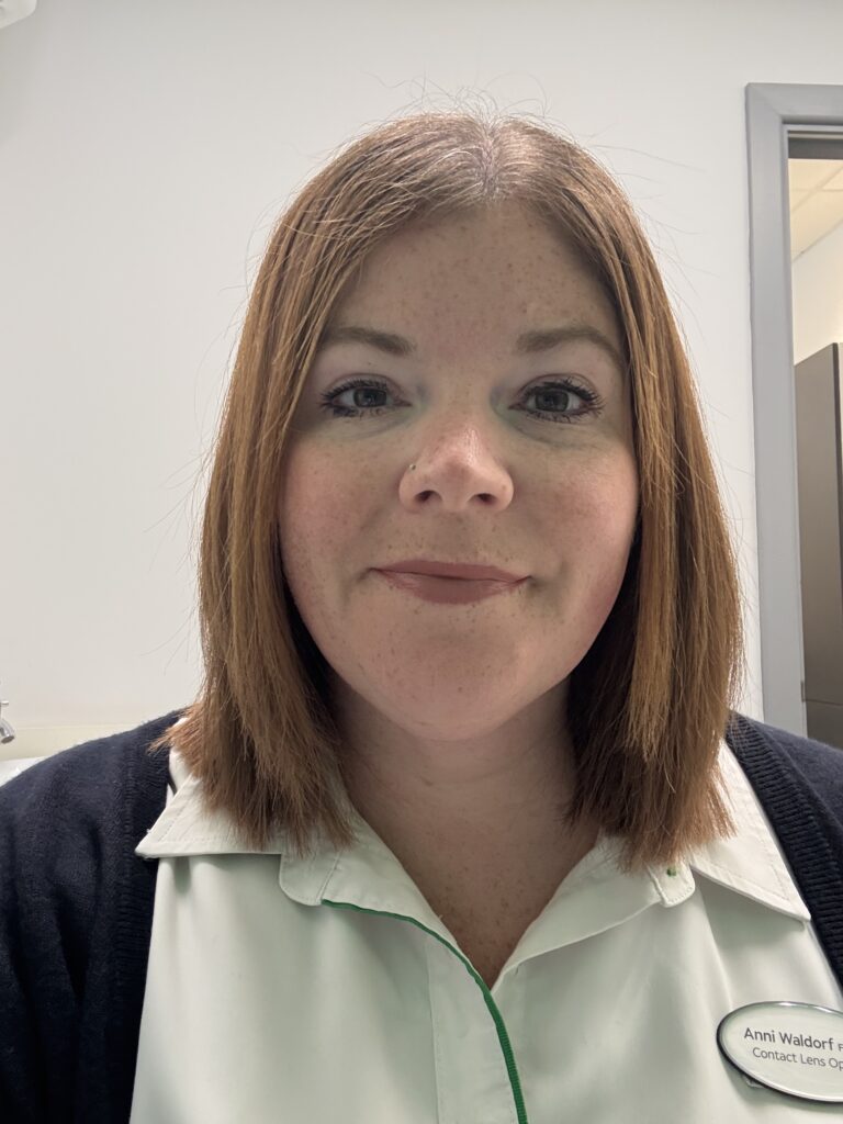 Anni Waldorf, contact lens and dispensing optician, Specsavers